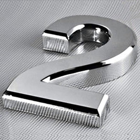 Chrome Plated House Number