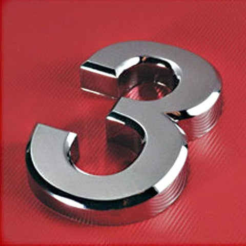 Chrome Plated House Number