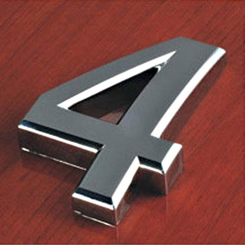 Chrome Plated House Number