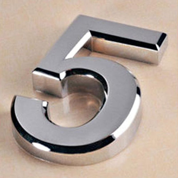 Chrome Plated House Number