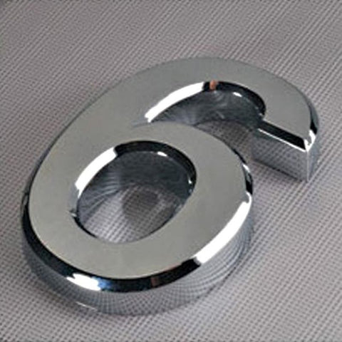 Chrome Plated House Number
