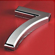 Chrome Plated House Number