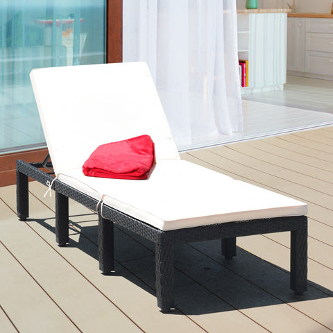 Patio Rattan Lounge Chair