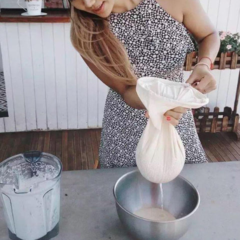 Reusable Almond Milk Strainer Mesh Bag