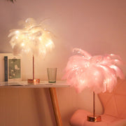 Feathered Tree Enticing Table Lamp