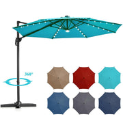 10ft Solar LED Patio Umbrella