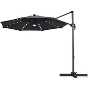 10ft Solar LED Patio Umbrella