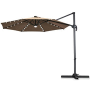 10ft Solar LED Patio Umbrella