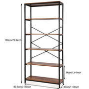 5-tier Rustic Bookshelf