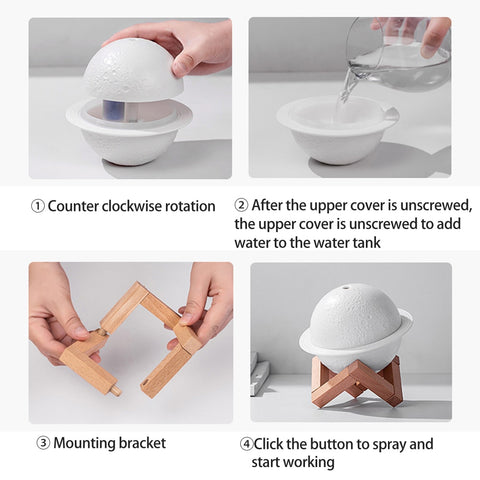 Moon Humidifier Lamp