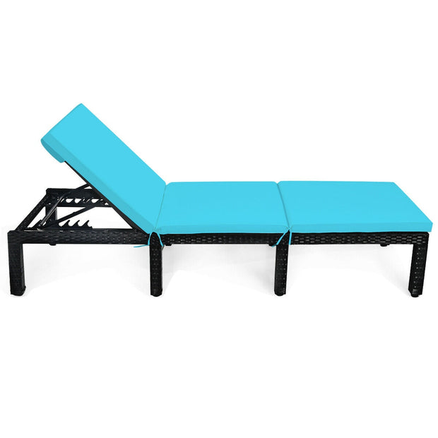 Patio Rattan Lounge Chair